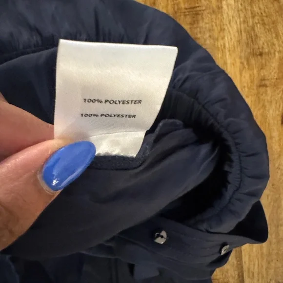 Ramy Brook ALETHA Midnight navy Blue silky short sleeve Jumpsuit NWT MEDIUM - Picture 10 of 10